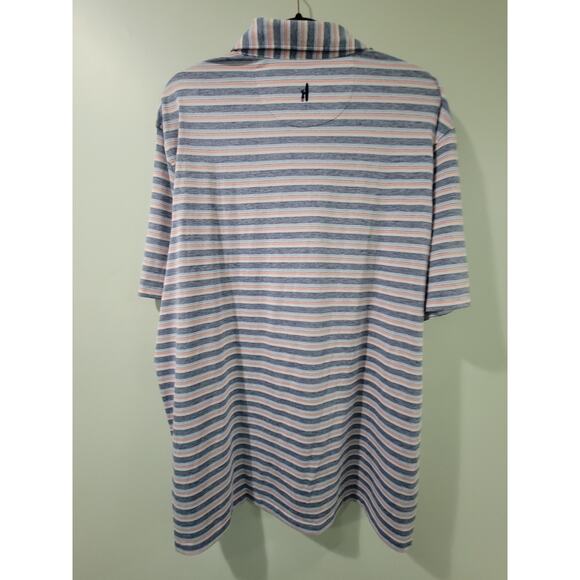 johnnie-O Striped Men's XL Performance Polo UPF 50 Golf - Picture 8 of 10
